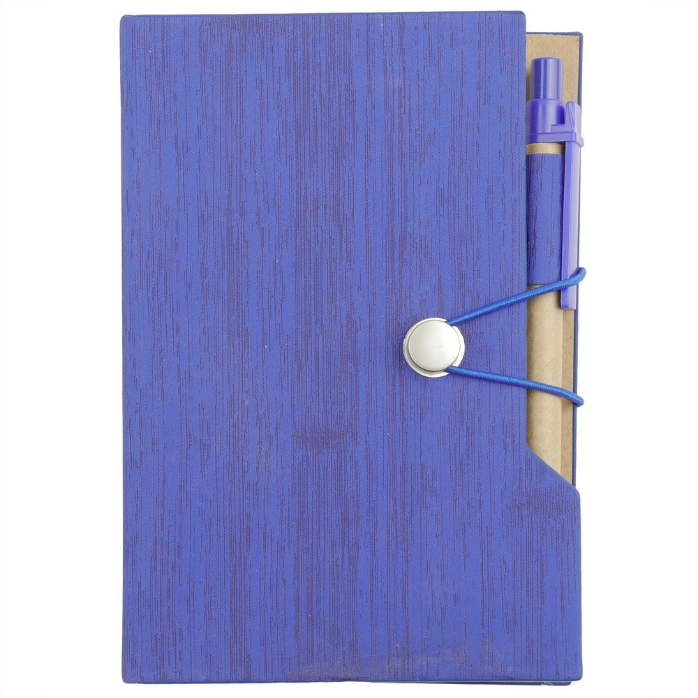 Zestaw do notatek, notatnik ok. A6, karteczki samoprzylepne, długopis V2945-11 niebieski
