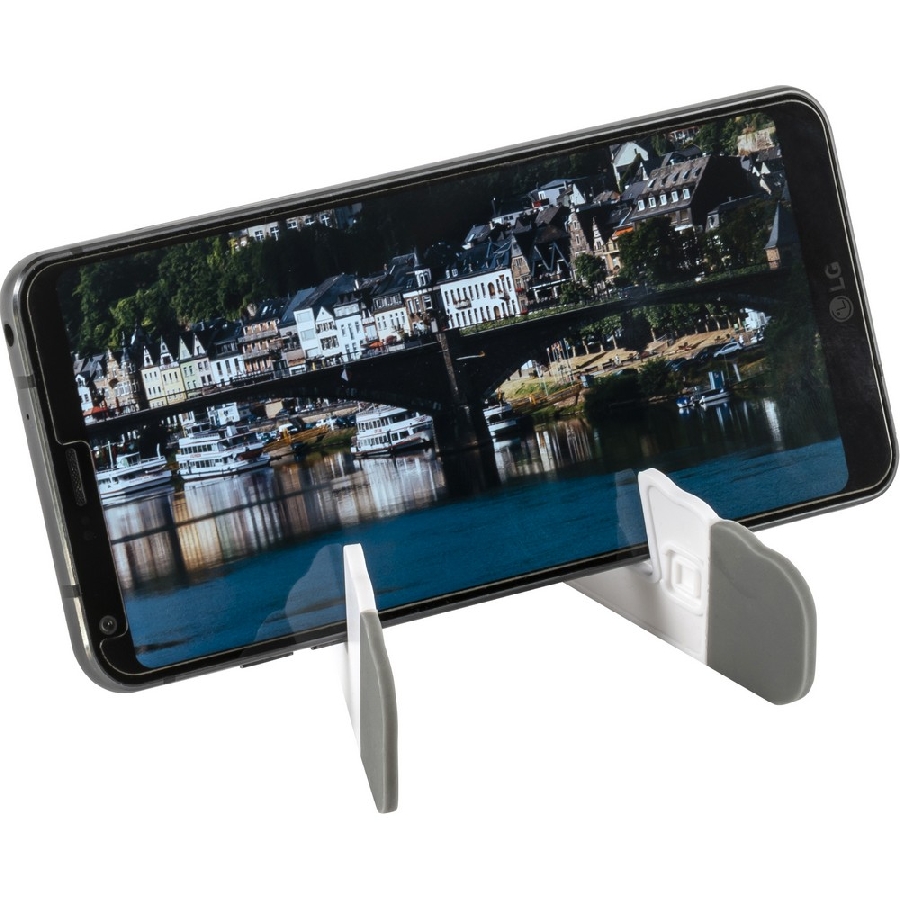 Składany stojak na telefon komórkowy lub tablet V2959-02 biały