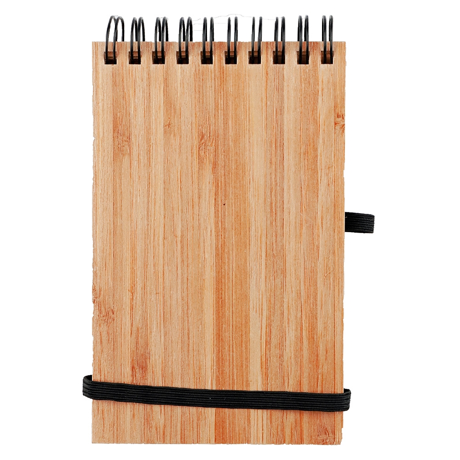 Bambusowy notatnik A6 z długopisem V2966-16 brązowy