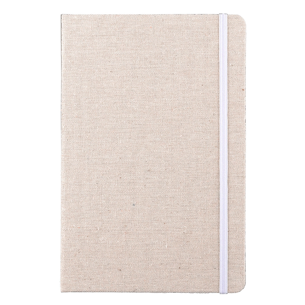 Bawełniany notatnik A5 V2973-02 biały