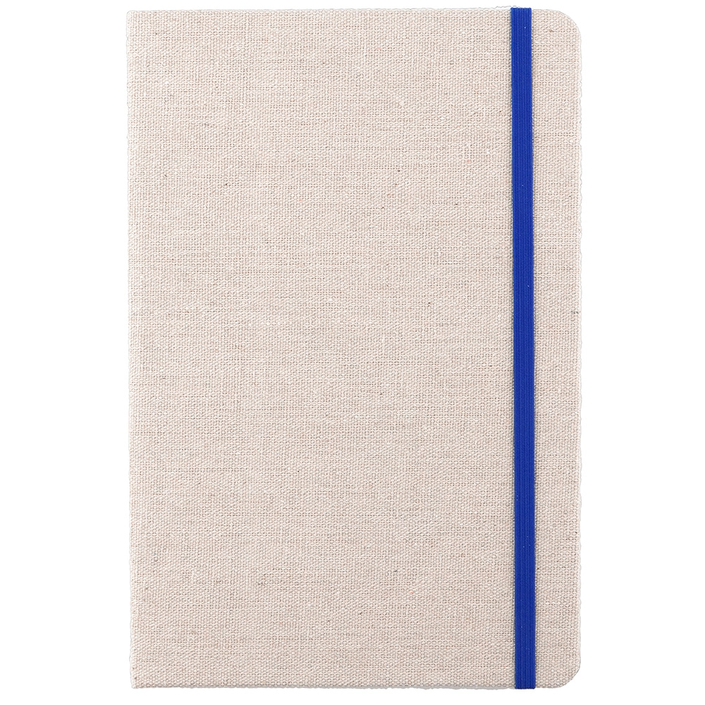 Bawełniany notatnik A5 V2973-11 niebieski