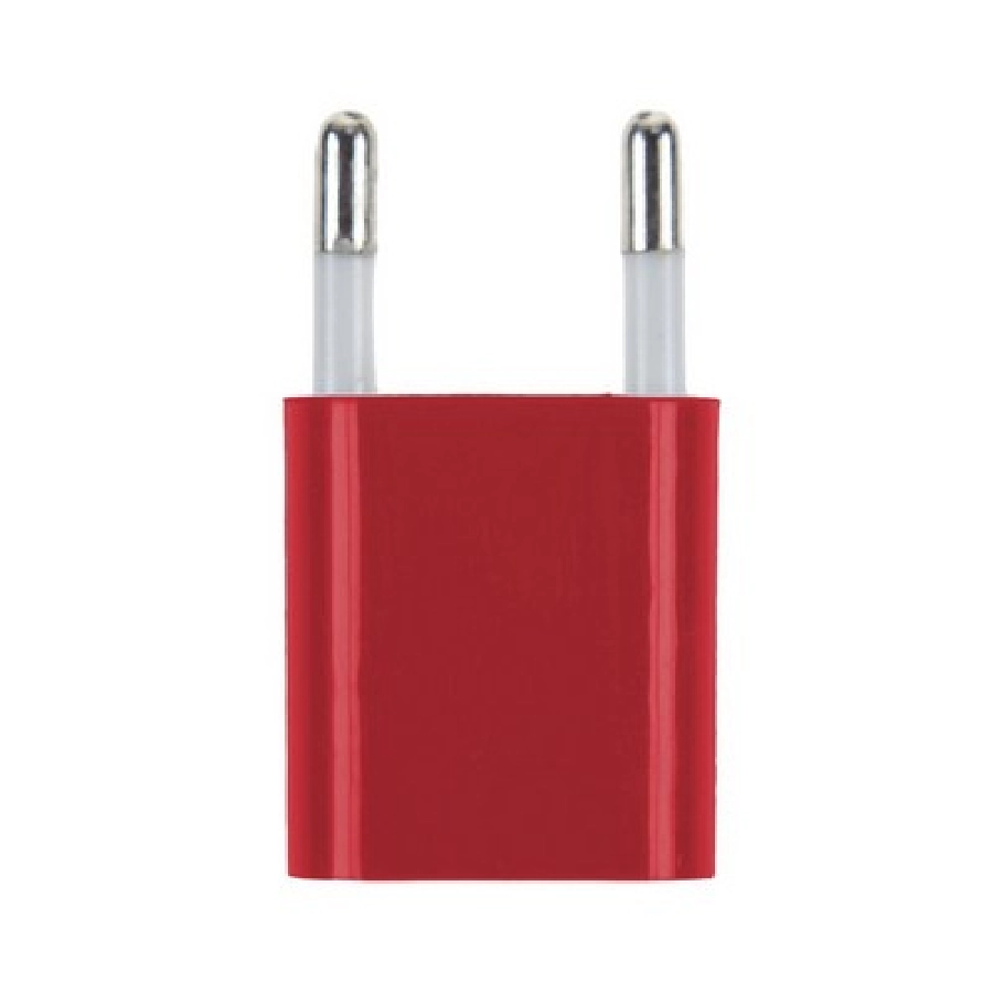 Zestaw do ładowania, ładowarka USB i ładowarka samochodowa USB V3319-05 czerwony