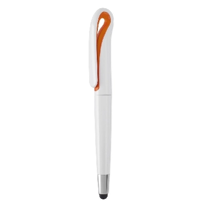 Długopis, touch pen V3320-07 pomarańczowy