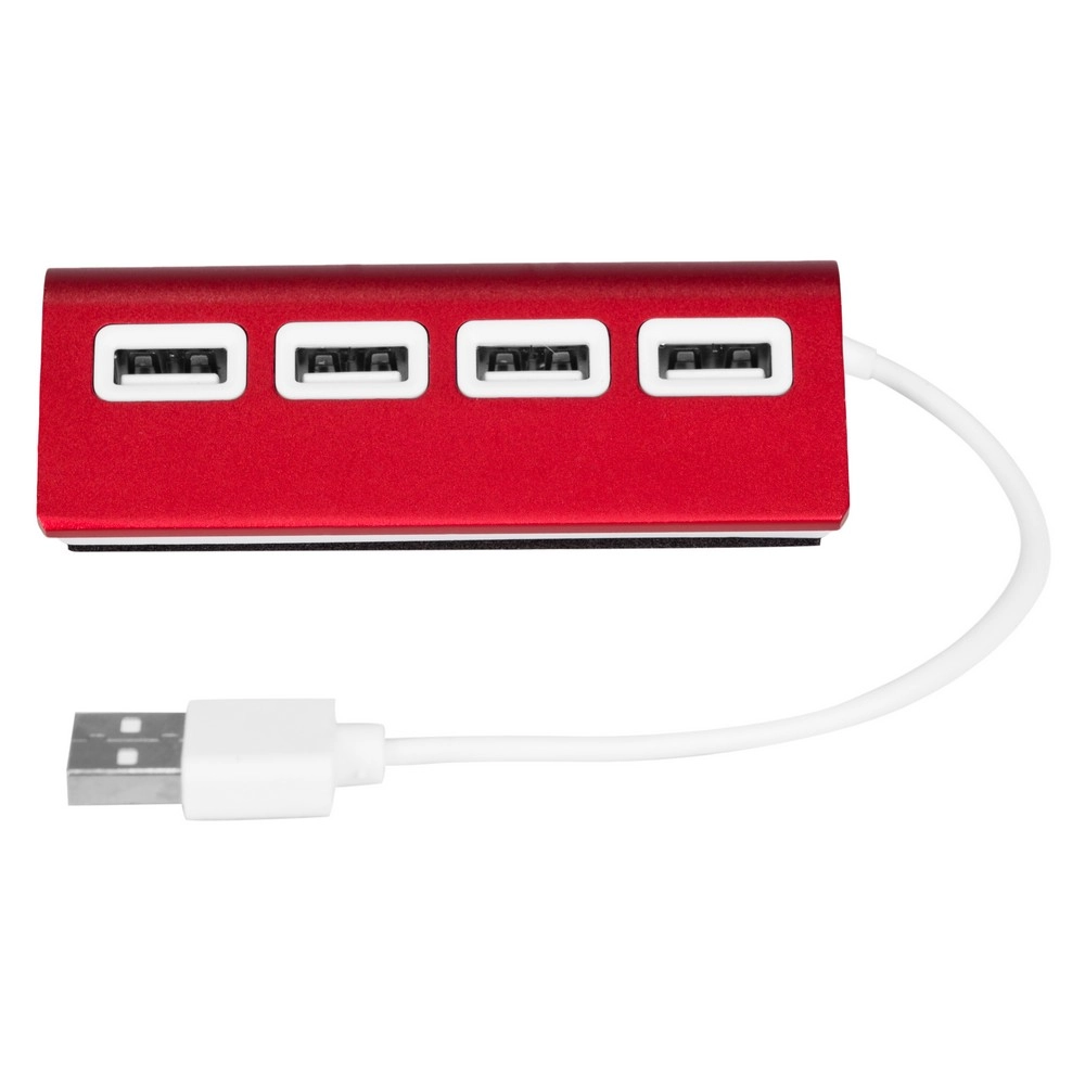 Hub USB 2.0 | Fletcher V3447-05 czerwony