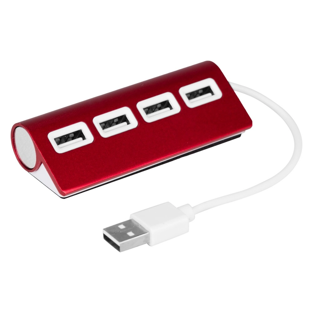 Hub USB 2.0 | Fletcher V3447-05 czerwony