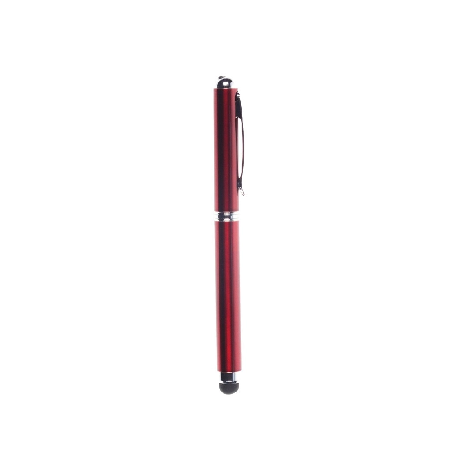 Wskaźnik laserowy, lampka LED, długopis, touch pen V3459-05 czerwony