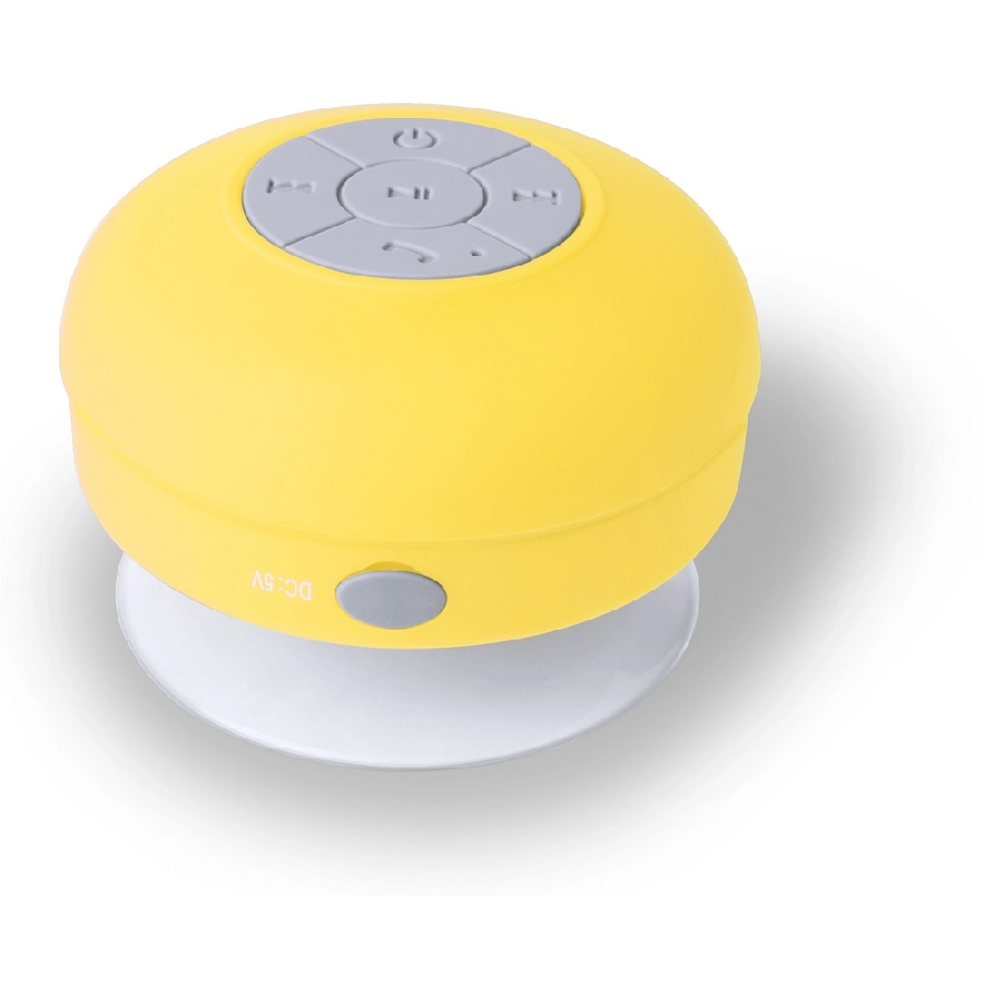 Głośnik bezprzewodowy 3W, stojak na telefon V3518-08 żółty