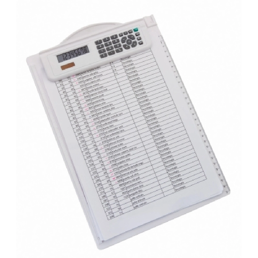 Kalkulator, podkładka do pisania V3530-02 biały