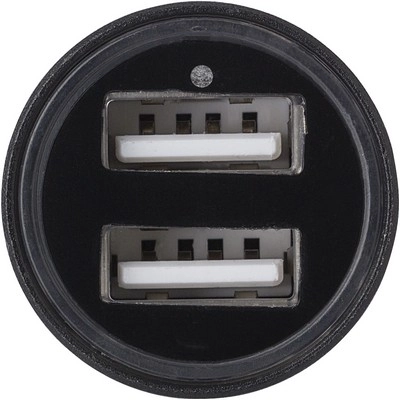 Ładowarka samochodowa USB, młotek bezpieczeństwa V3575-03 czarny