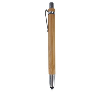 Bambusowy długopis, touch pen V3597-17 drewno