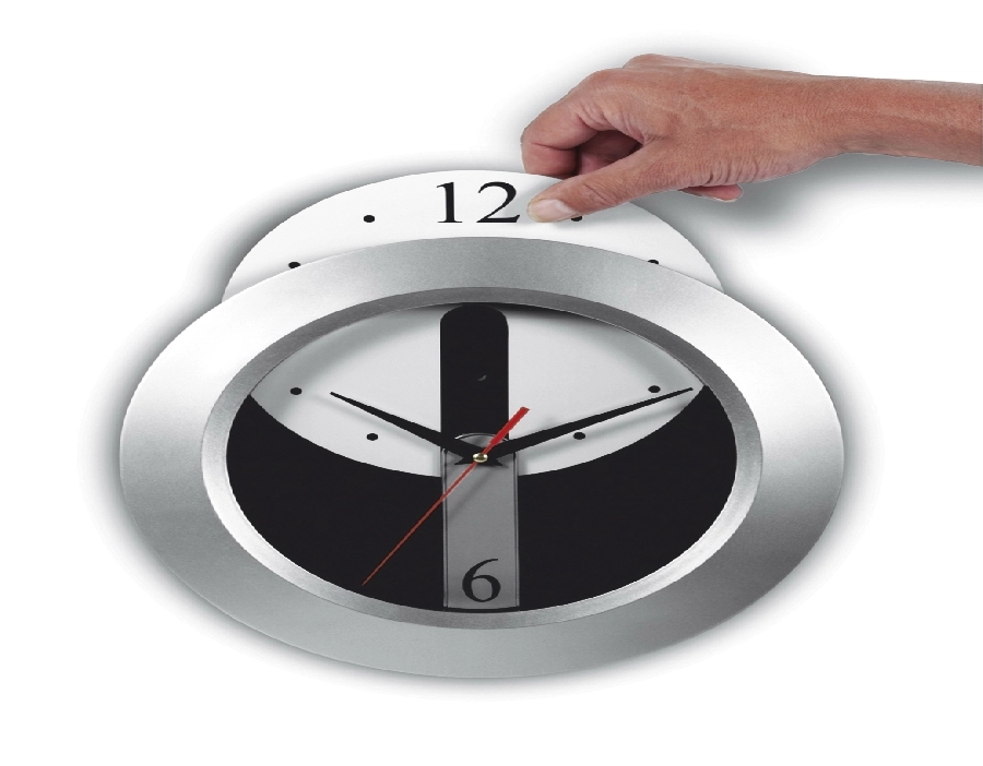 Zegar ścienny V3624-32 srebrny
