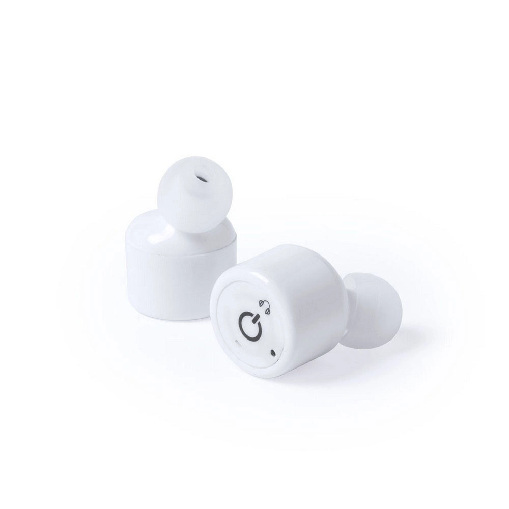 Bezprzewodowe słuchawki douszne V3733-02 biały