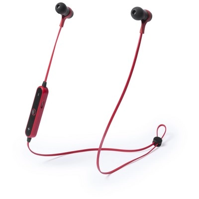 Bezprzewodowe słuchawki douszne V3740-05 czerwony
