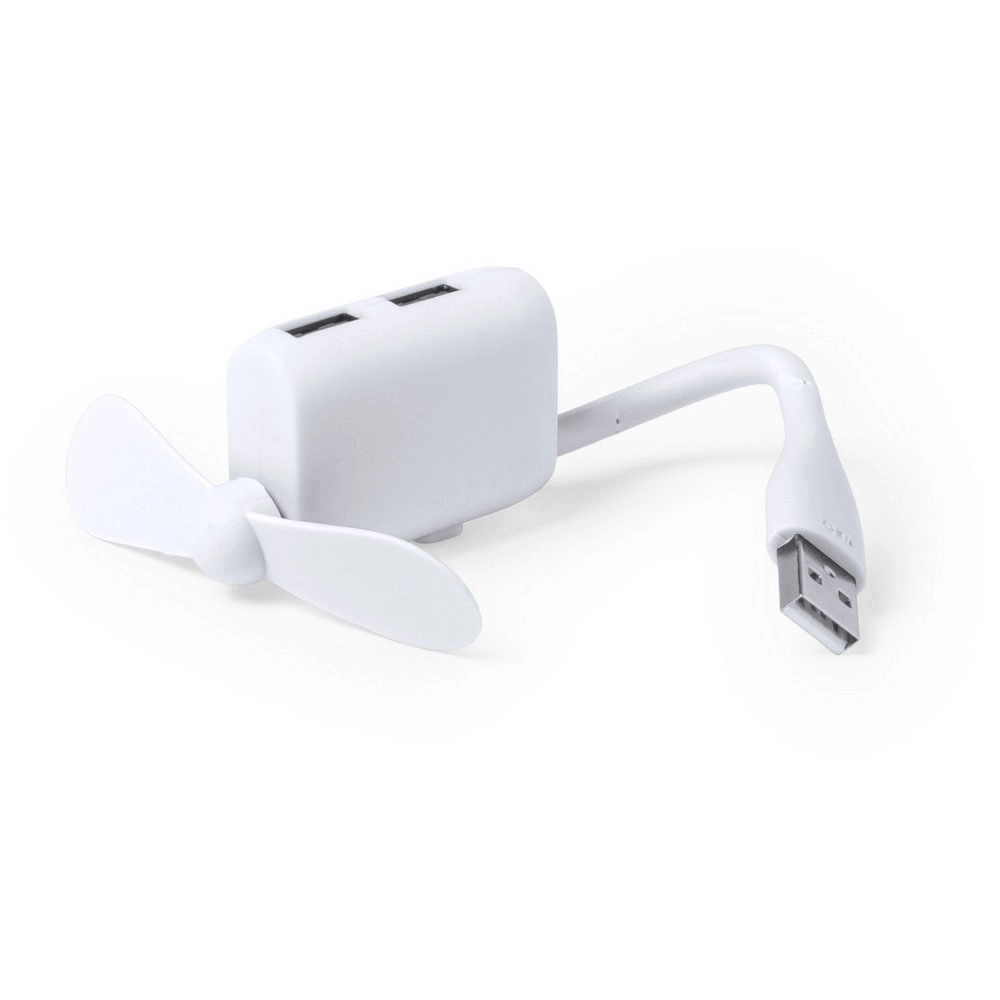 Hub USB, wiatrak V3741-02 biały