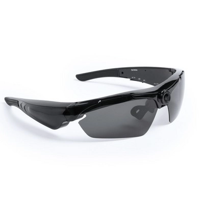 Okulary przeciwsłoneczne z filtrem UV400, kamera 720P V3757-03 czarny