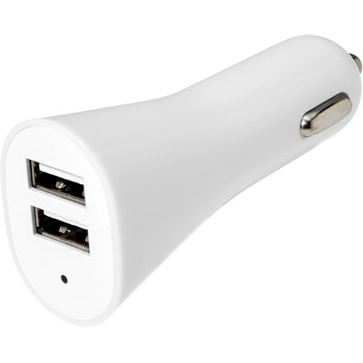 Ładowarka samochodowa USB V3794-02 biały