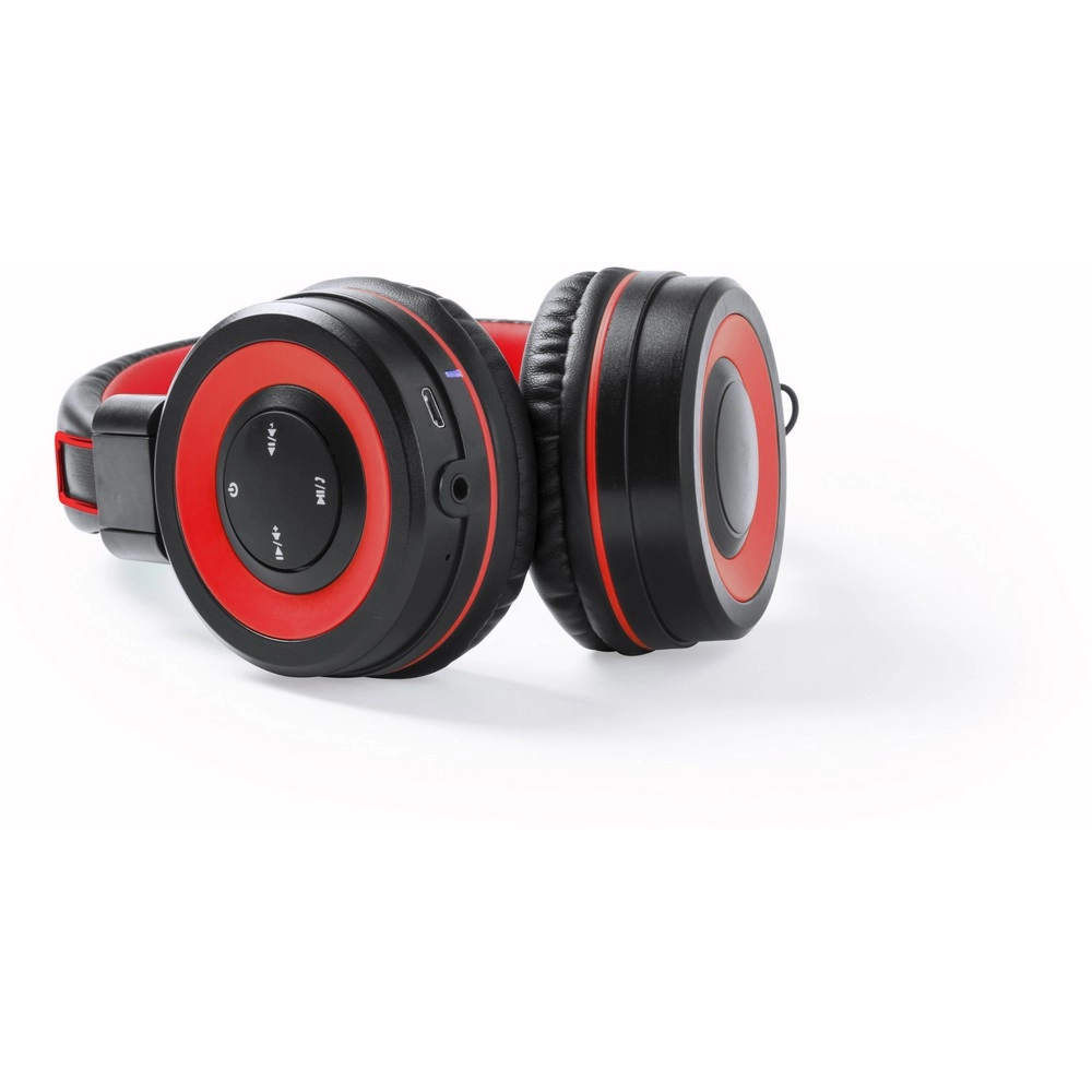 Składane bezprzewodowe słuchawki nauszne V3803-05 czerwony