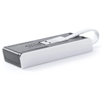 Hub USB 2.0, stojak na telefon V3837-02 biały