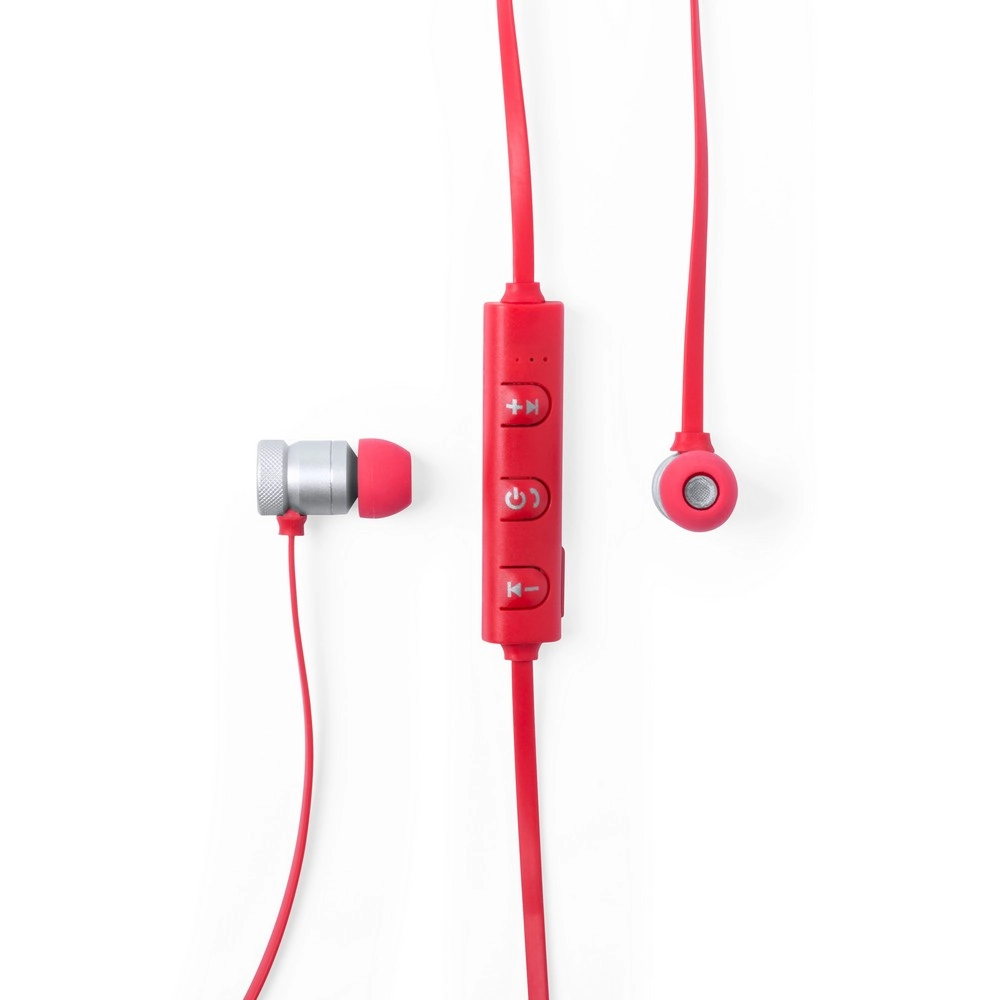 Bezprzewodowe słuchawki douszne, funkcja odbierania połączeń V3862-05 czerwony