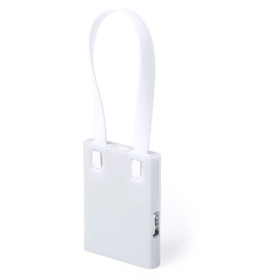 Hub USB 2.0, kabel do ładowania i synchronizacji V3865-02 biały