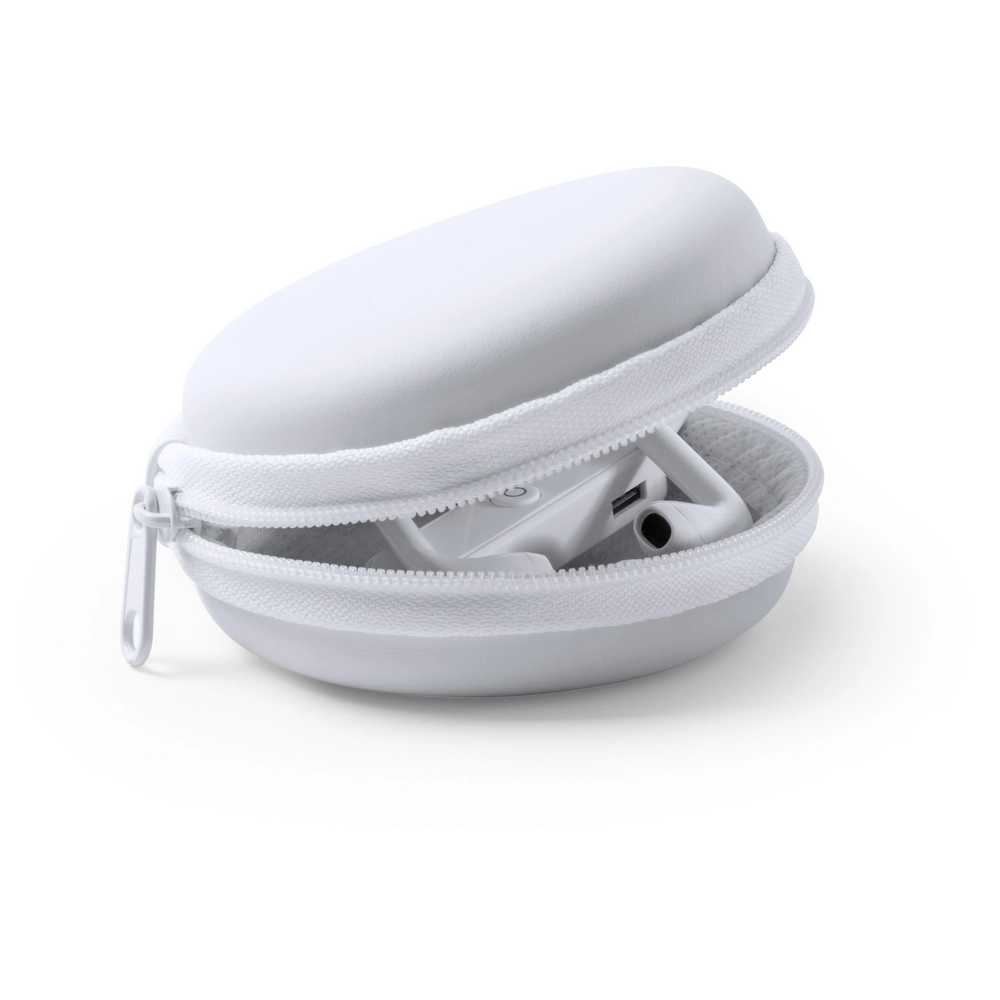 Bezprzewodowe słuchawki douszne V3908-02 biały