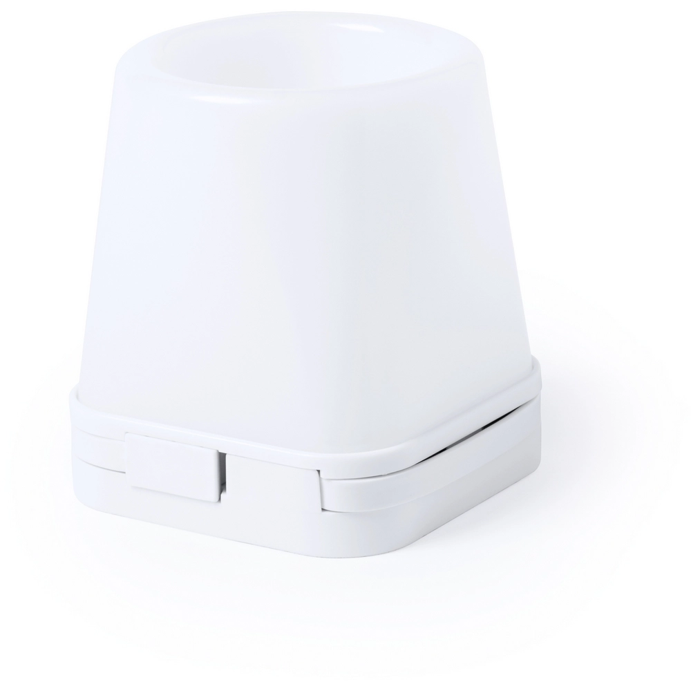 Hub USB 2.0, pojemnik na przybory do pisania, stojak na telefon, lampka LED V3916-02 biały