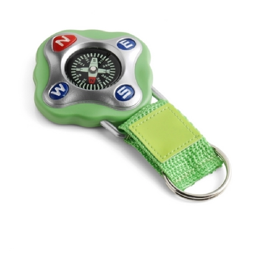 Brelok do kluczy z kompasem V4024-10 zielony