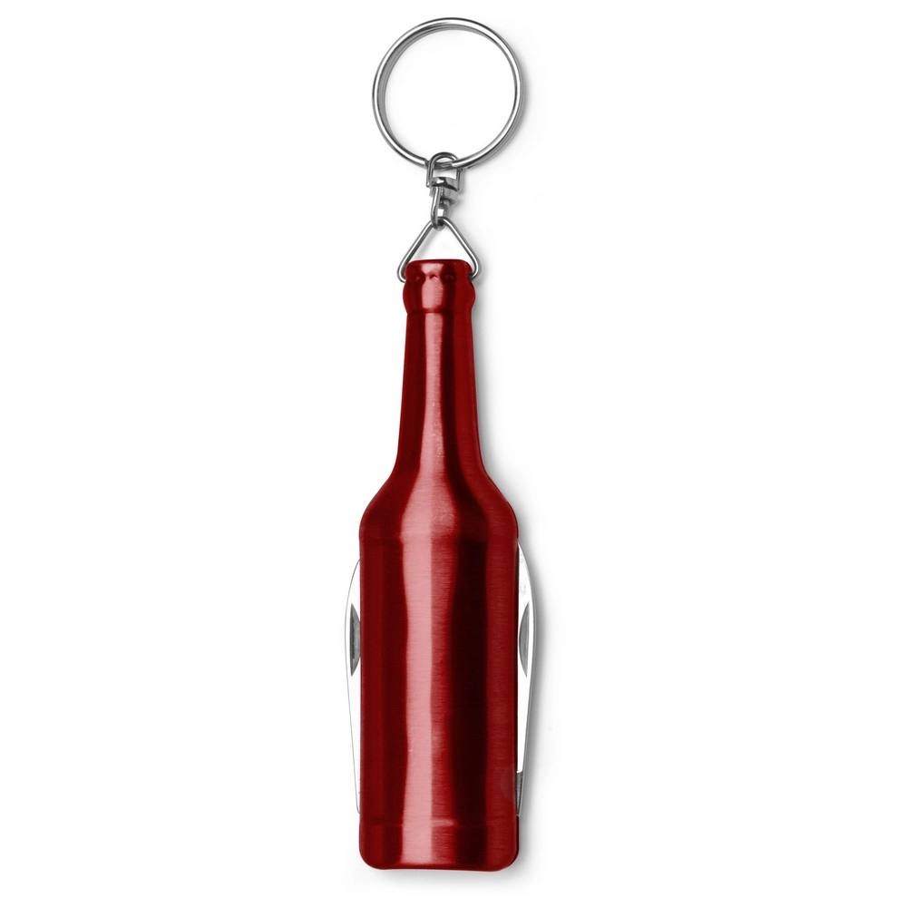 Brelok do kluczy, otwieracz do butelek V4110-05 czerwony