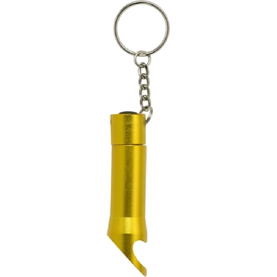 Brelok do kluczy, otwieracz do butelek, lampka LED V4194-08 żółty