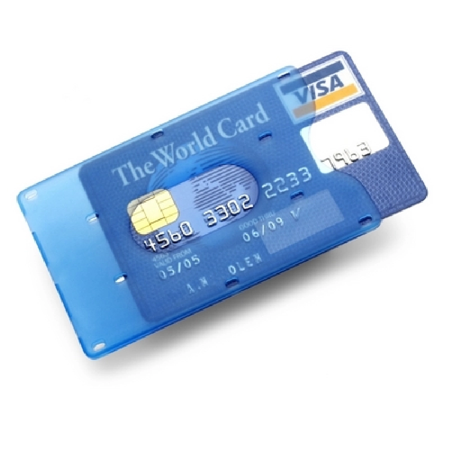 Etui na kartę kredytową V4376-11 niebieski