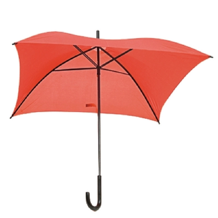 Kwadratowy parasol V4793-05 czerwony