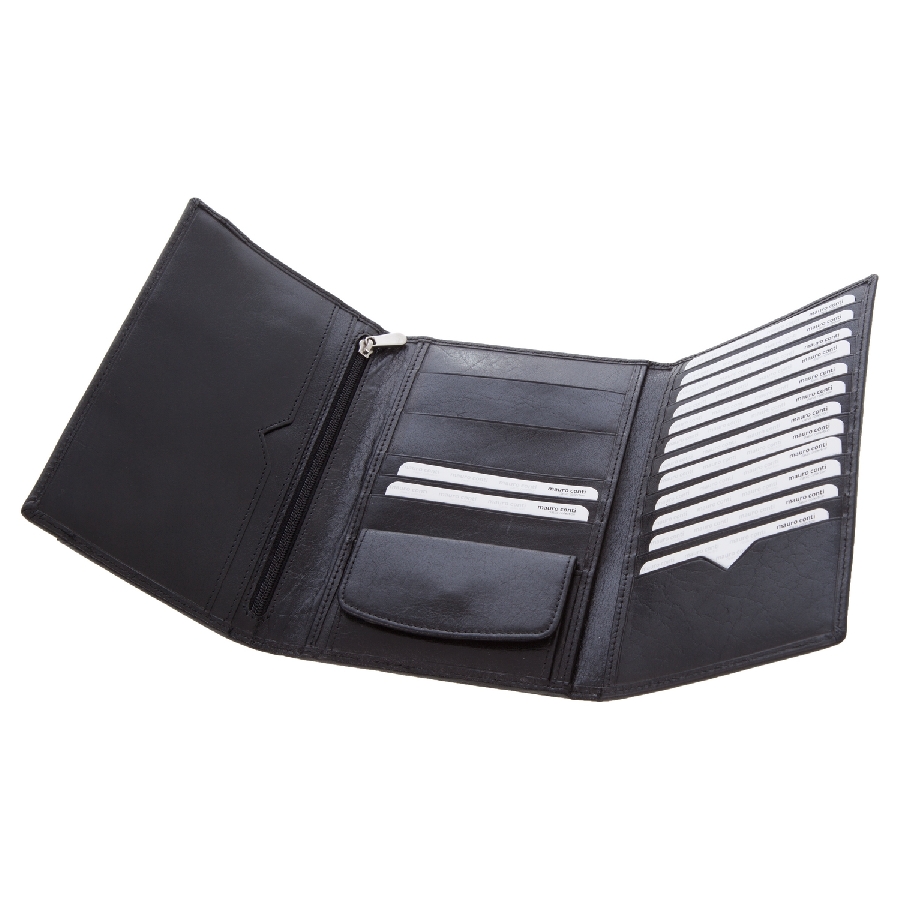 Skórzany portfel VIP Mauro Conti V4801-03 czarny
