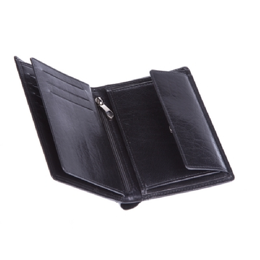 Skórzany portfel Mauro Conti V4802-03 czarny