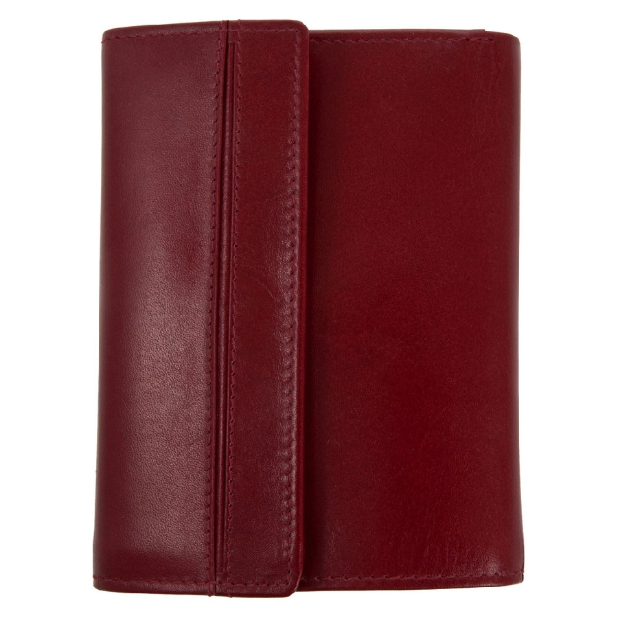 Skórzany portfel damski Mauro Conti | Virginia V4808-05 czerwony