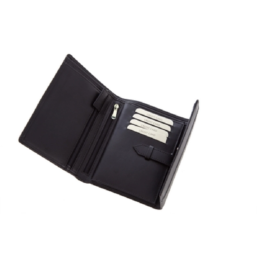 Skórzany portfel Mauro Conti V4827-03 czarny