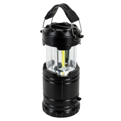 Lampka kempingowa ze światłem COB Air Gifts, latarenka, latarka V4898-03 czarny