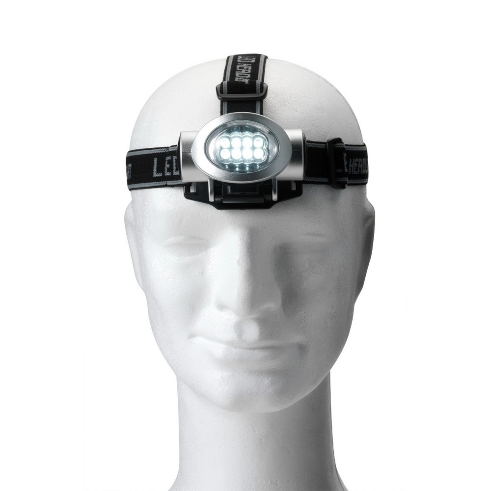 Latarka na głowę 8 LED V5527-A-32 srebrny
