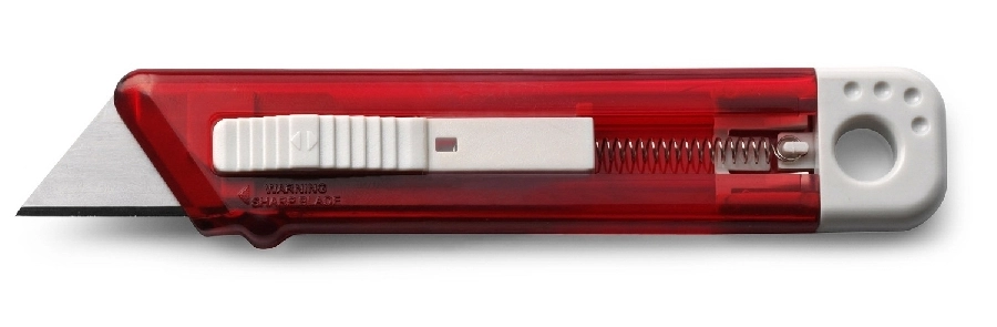Nóż do tapet z mechanizmem zabezpieczającym V5633-05 czerwony