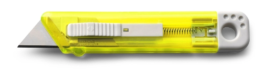 Nóż do tapet z mechanizmem zabezpieczającym V5633-08 żółty