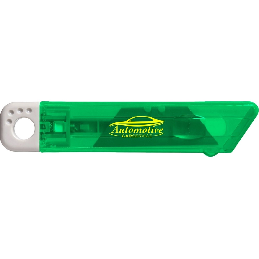 Nóż do tapet z mechanizmem zabezpieczającym V5633-10 zielony