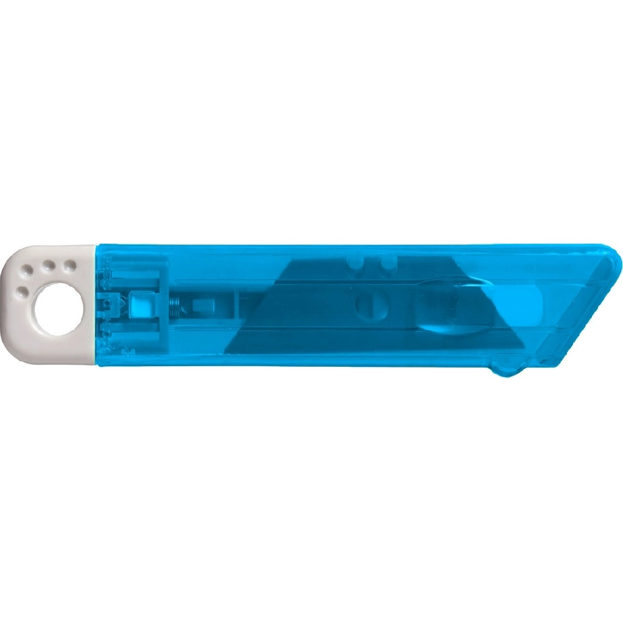 Nóż do tapet z mechanizmem zabezpieczającym V5633-11 niebieski