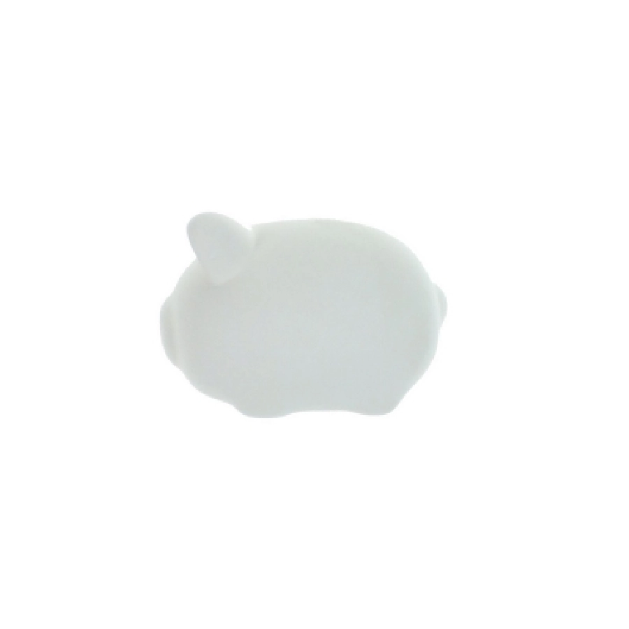 Skarbonka świnka do malowania, farbki i pędzelek V6453-02 biały