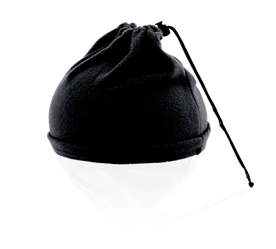 Ocieplacz na szyję i czapka, 2 w 1 V7063-03 czarny
