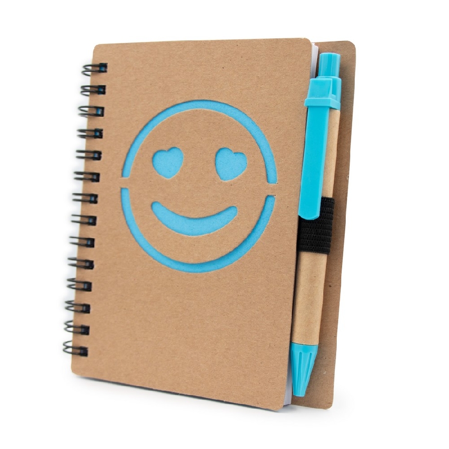 Notatnik ok. B7 uśmiechnięta buzia z długopisem | Dylan V7247-11