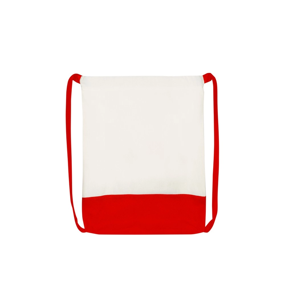 Bawełniany worek z szerokimi paskami | Tess V7325-05 czerwony