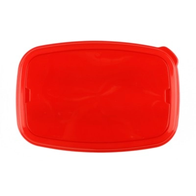 Torba termoizolacyjna, pudełko śniadaniowe 1 l, sztućce V7356-05 czerwony