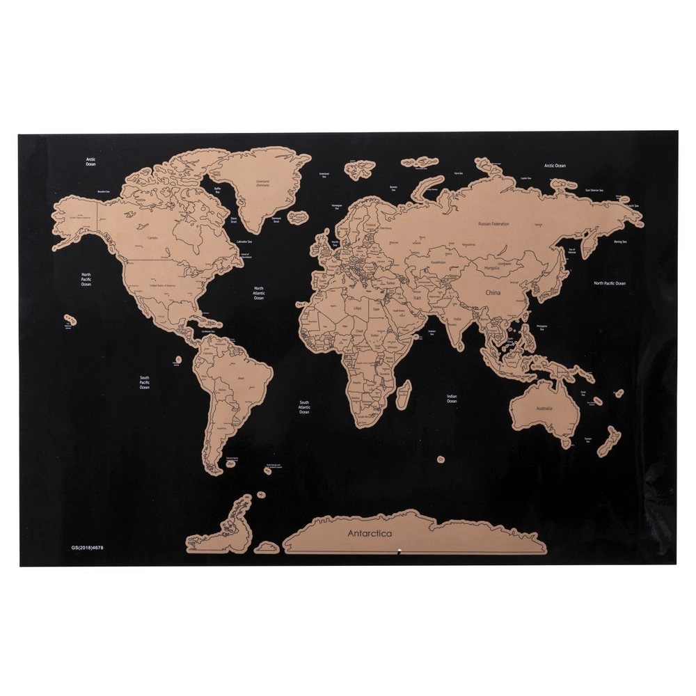Mapa świata, zdrapka V7391-00