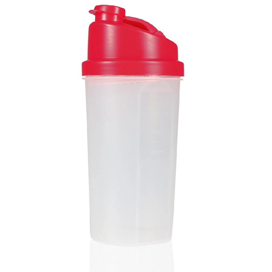 Butelka sportowa 700 ml, shaker V7468-05 czerwony