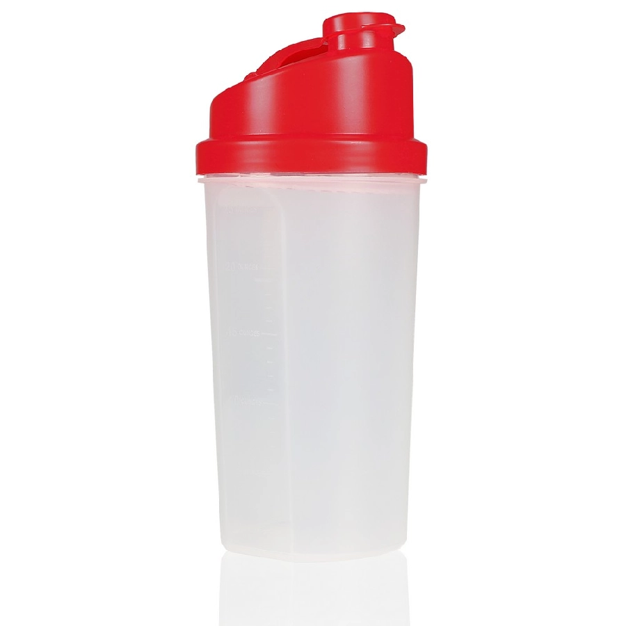 Butelka sportowa 700 ml, shaker V7468-05 czerwony