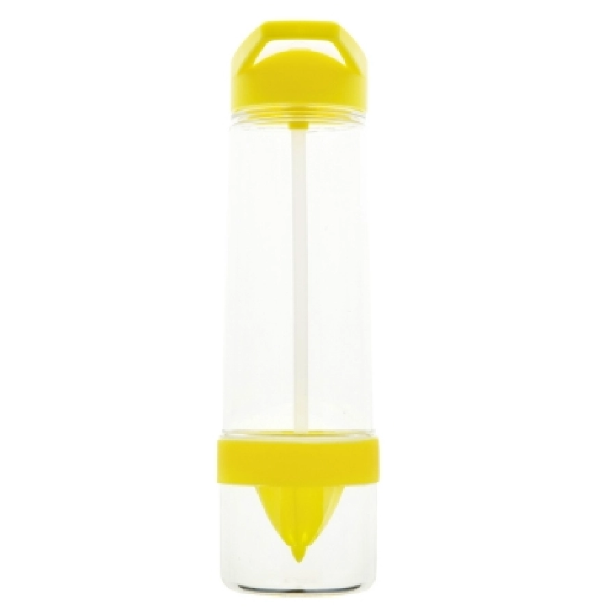 Butelka sportowa 750 ml, wyciskarka do cytrusów, słomka V7469-08 żółty